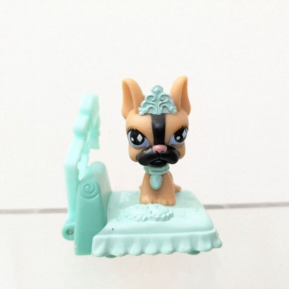 2008 McDonalds Happy Meal Toy Littlest Pet Shop LPS Boston Terrier Dog - Picture 1 of 13